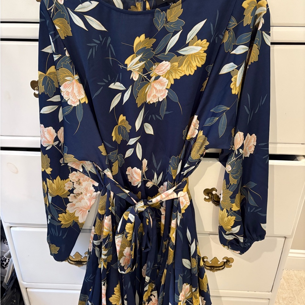 Floral Navy Dress